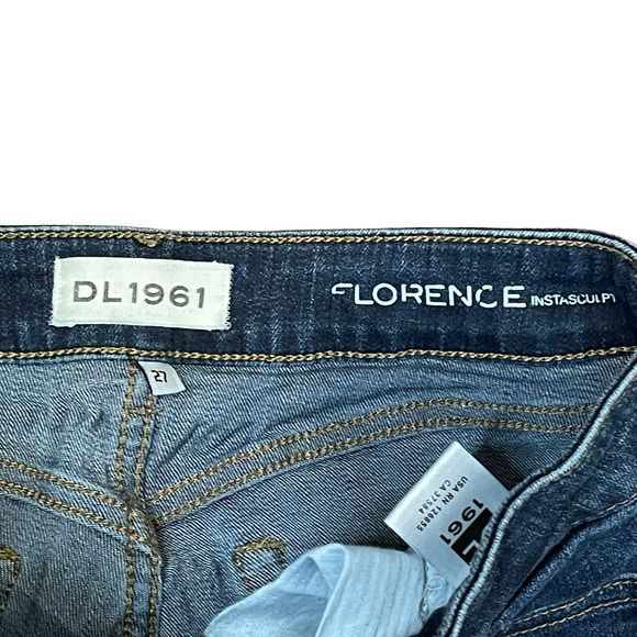 DL1961 Jeans Size‎ 27X30 Florence Insta Sculpt Seymour Denim Stretch Distressed - Picture 6 of 8